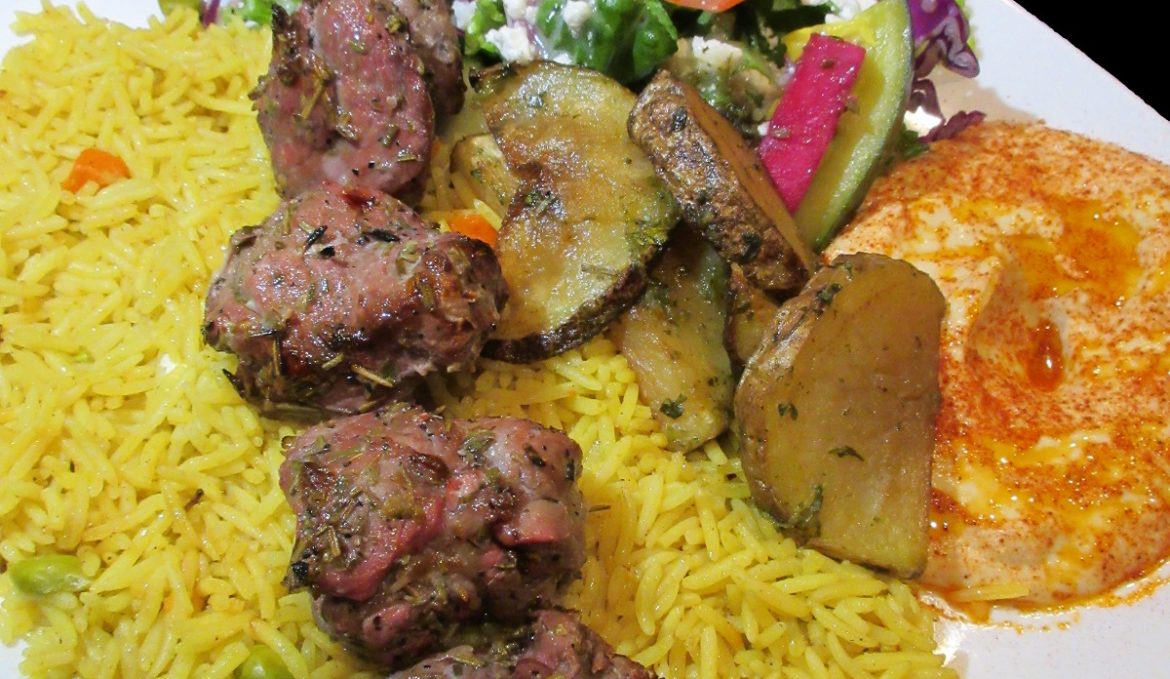 LAMB KEBAB PLATTER