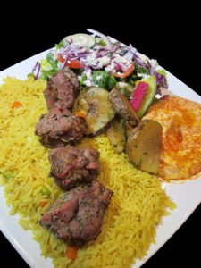 LAMB KEBAB PLATTER